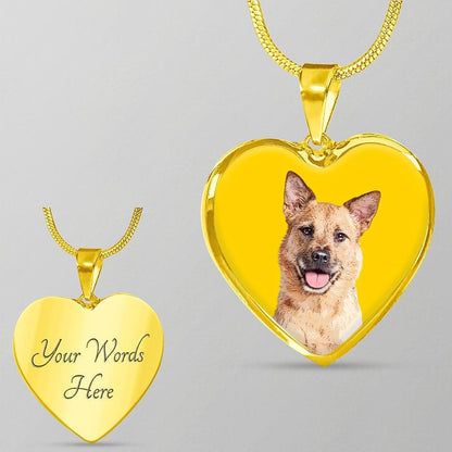 Custom Pet Art - Heart Necklace