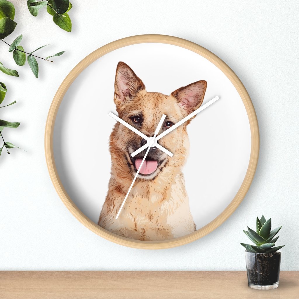 Custom Pet Art Wall Clock