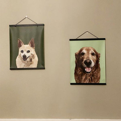 Original Pet Pop Art Hanging Canvas