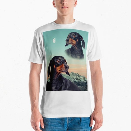 Super Portrait Mens Crew Neck T-shirt