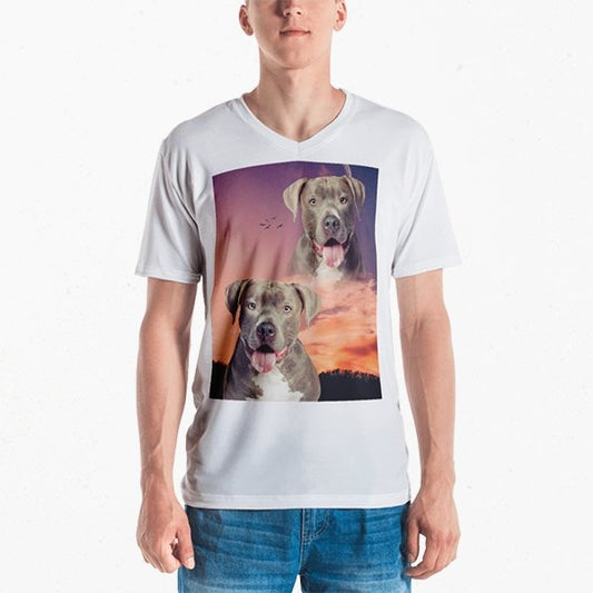 Super Portrait Mens V-neck